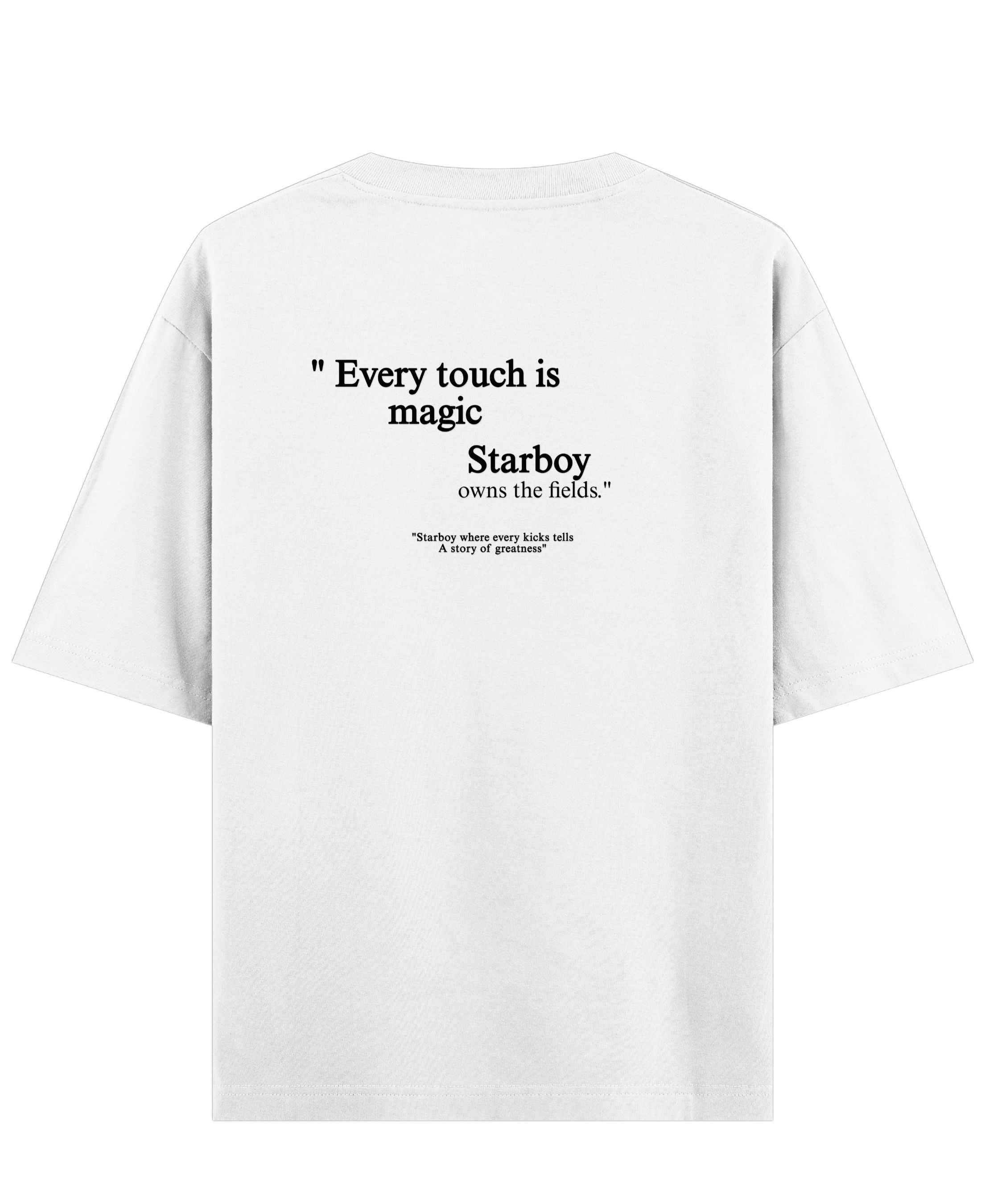 White Oversized T-shirt Back Design