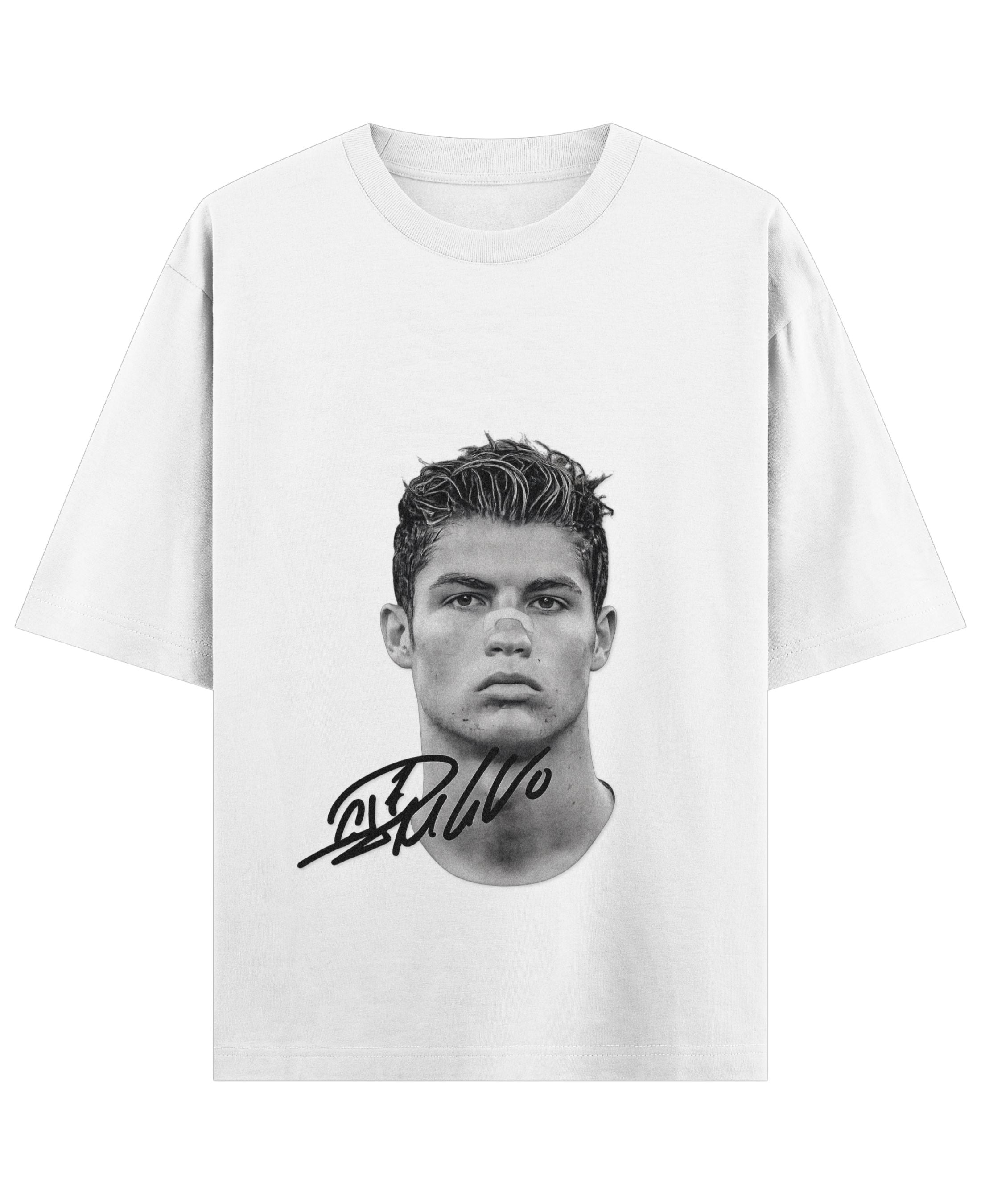 White Oversized T-shirt Front Design