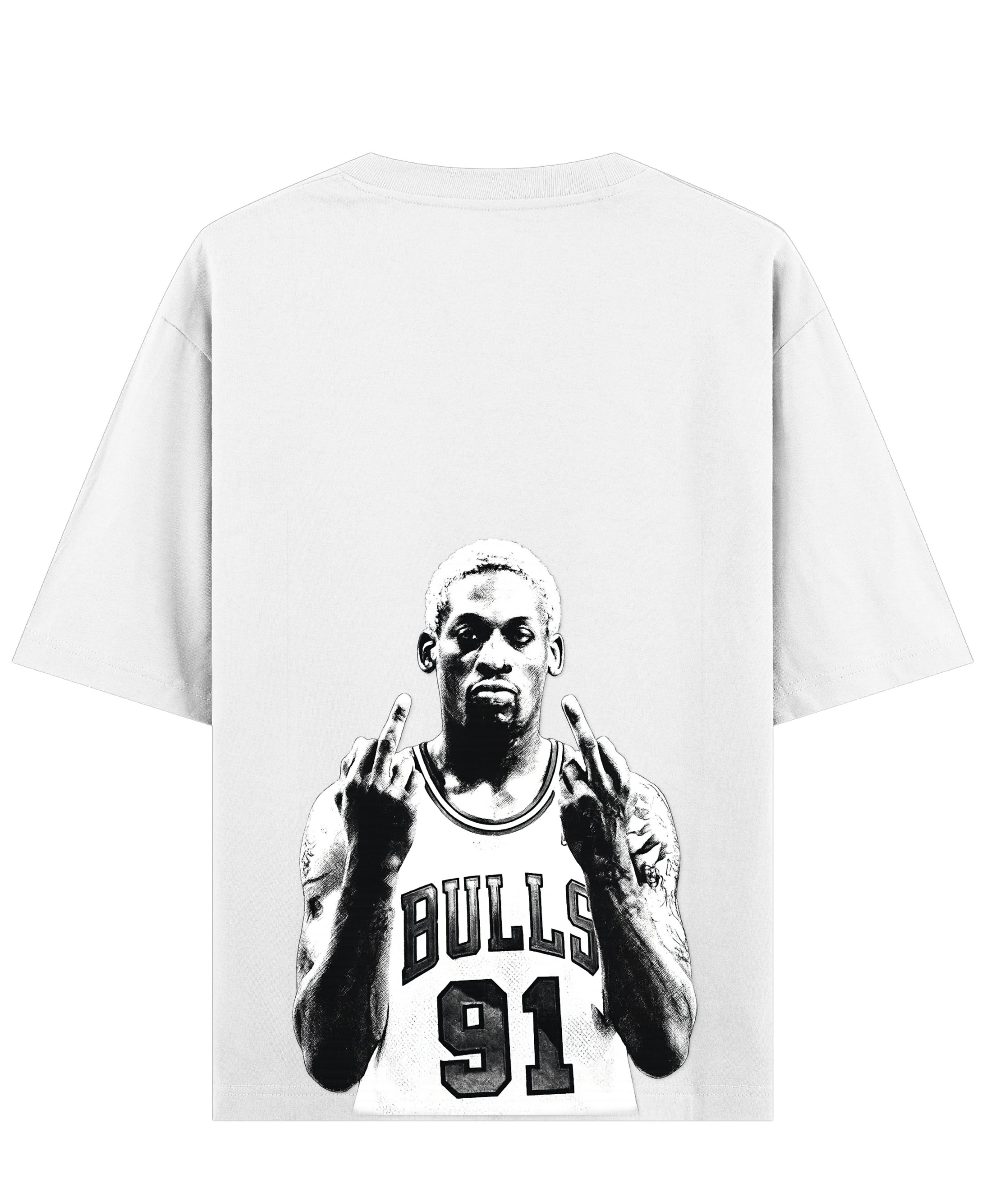 White Oversized T-shirt Back Design