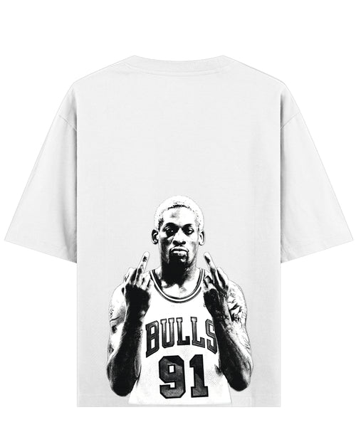 White Oversized T-shirt Back Design