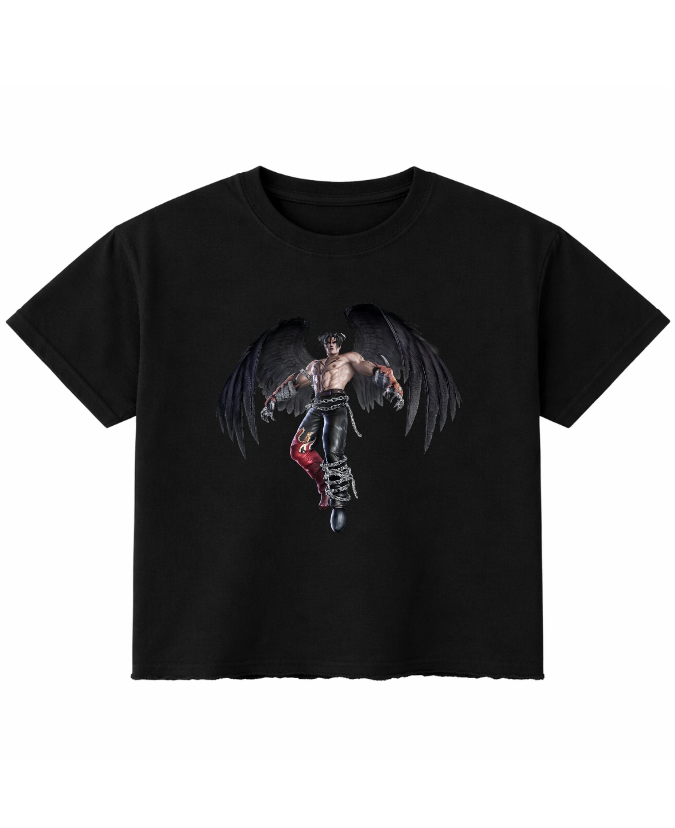 Black Boxy Fit T-shirt Front Design
