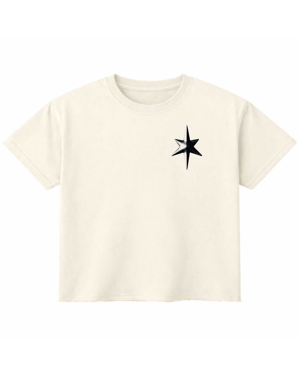 Off White Boxy Fit T-shirt Front Design