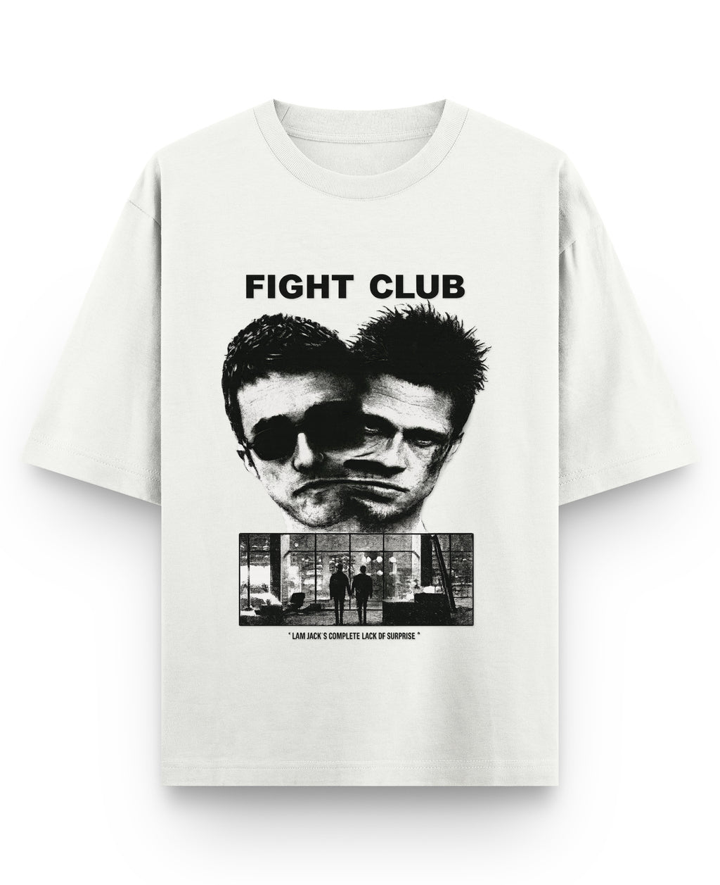 Off White Oversized T-shirt Front Design
