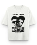 Off White Oversized T-shirt Front Design