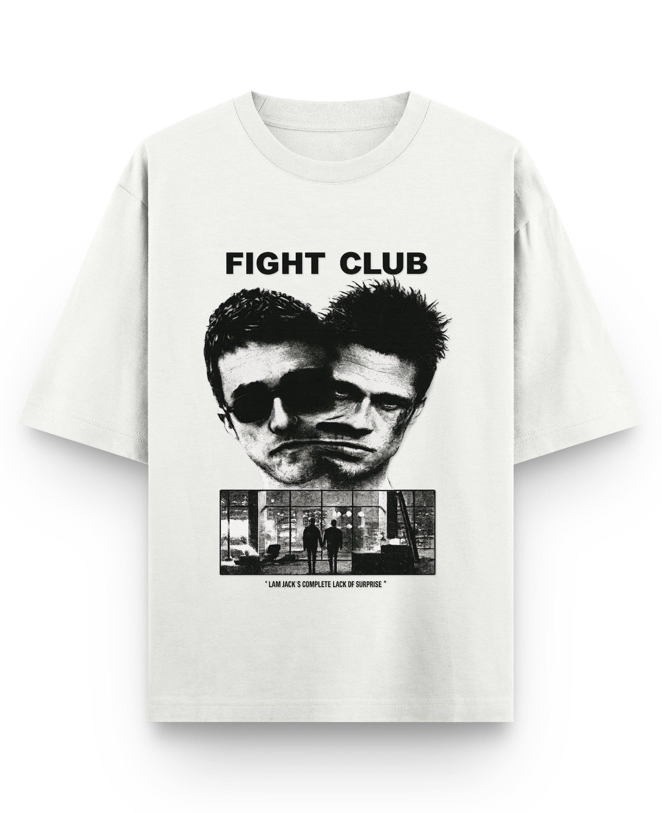 Off White Oversized T-shirt Front Design