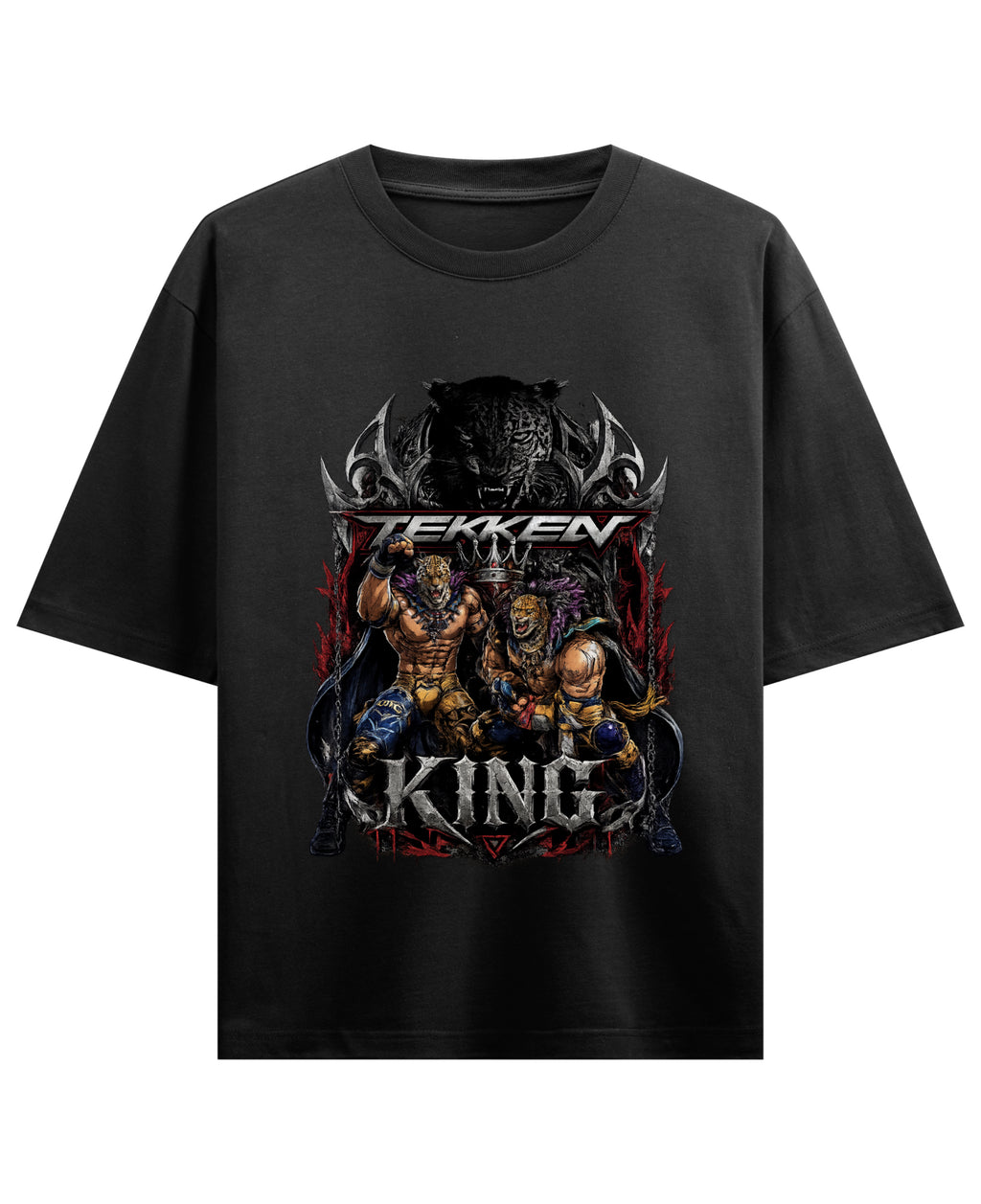 Black Oversized T-shirt Front Design