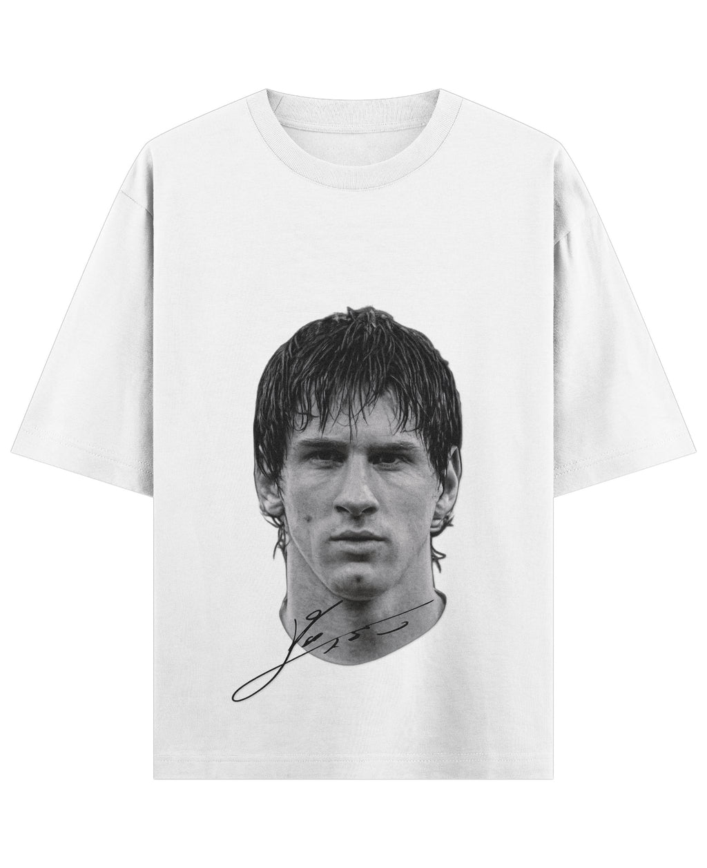 White Oversized T-shirt Front Design