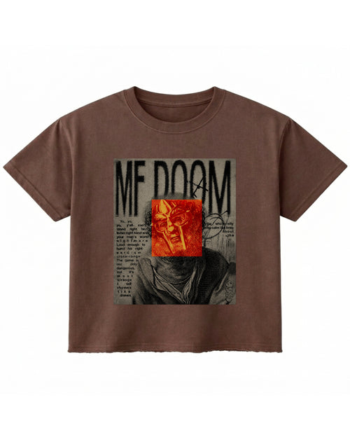 Brown Boxy Fit T-shirt Front Design