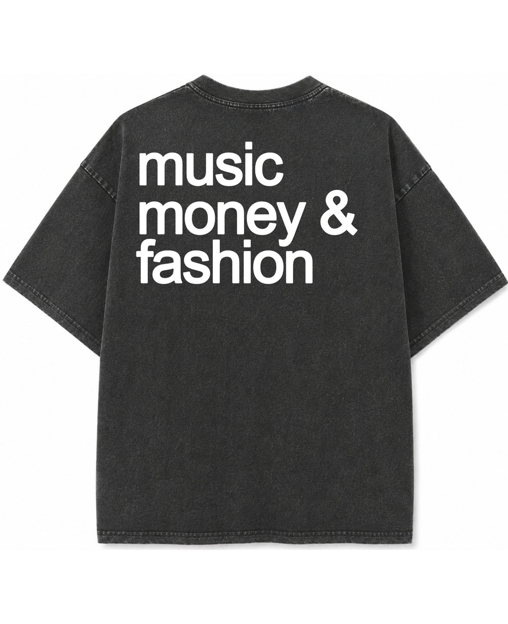 Vintage Fade Wash Oversized T-shirt Back Design