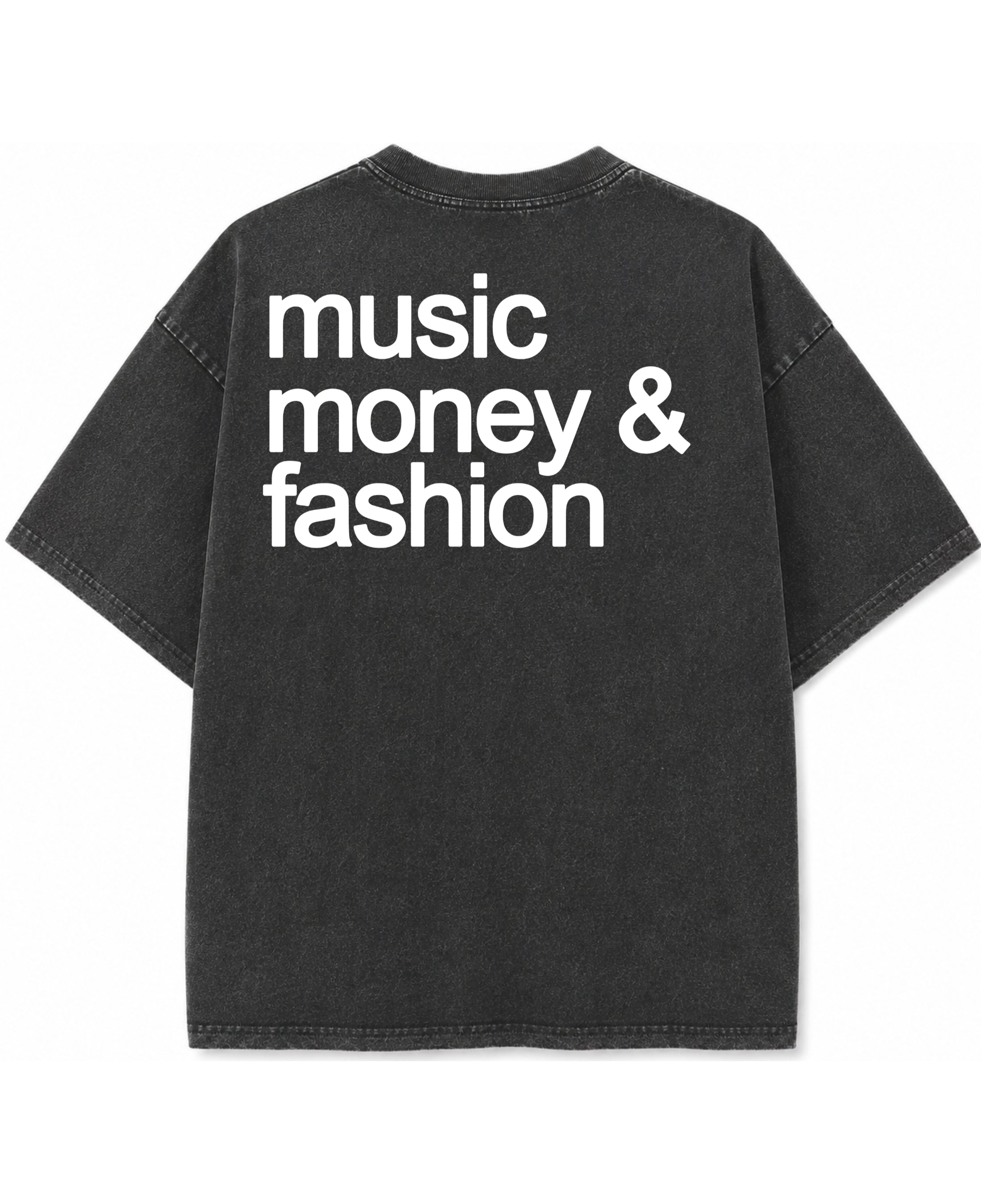 Vintage Fade Wash Oversized T-shirt Back Design