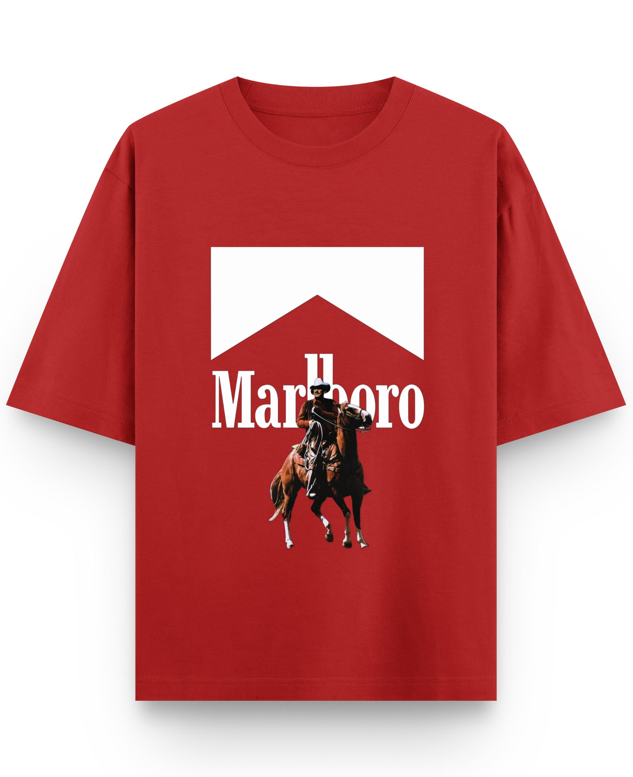 Red Oversized T-shirt Front Design