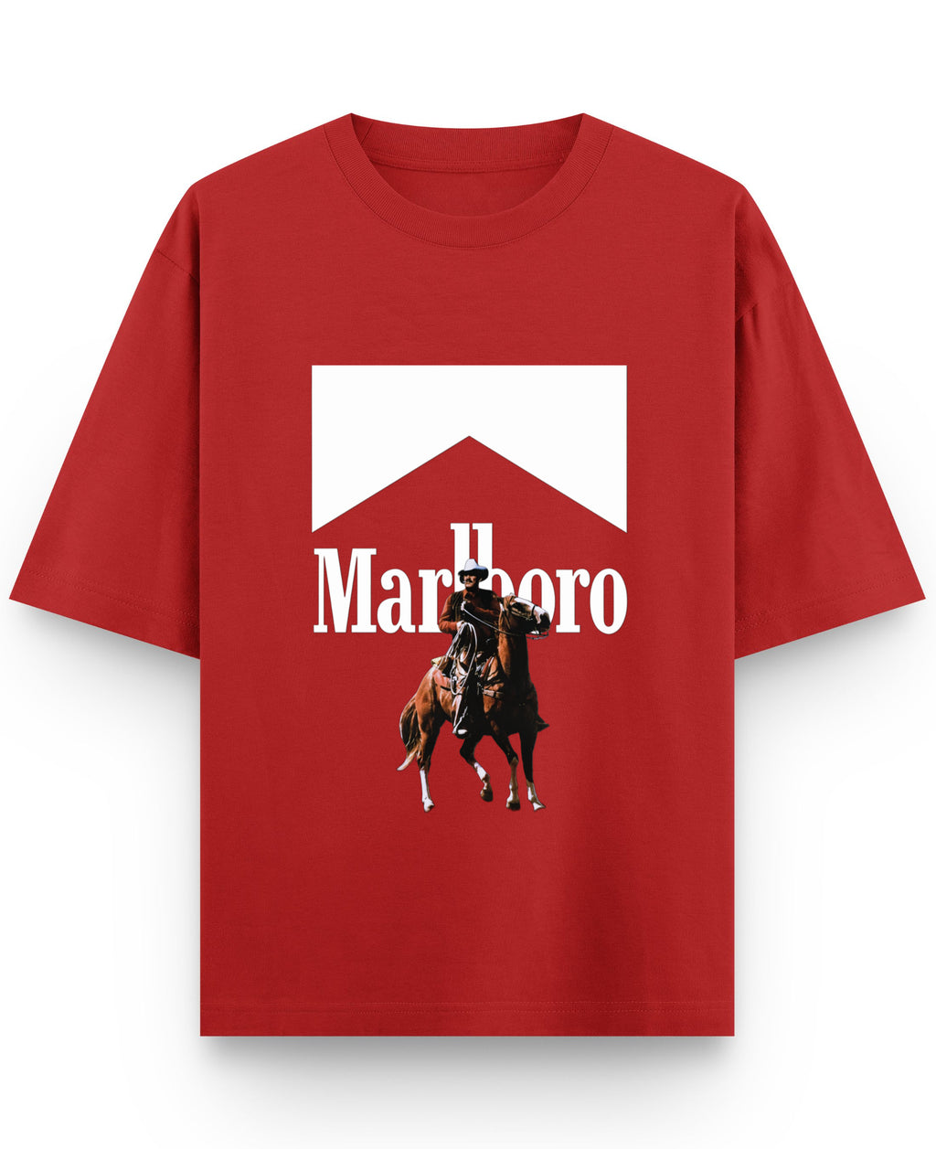 Red Oversized T-shirt Front Design