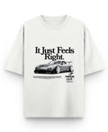 Off White Oversized T-shirt Front Design