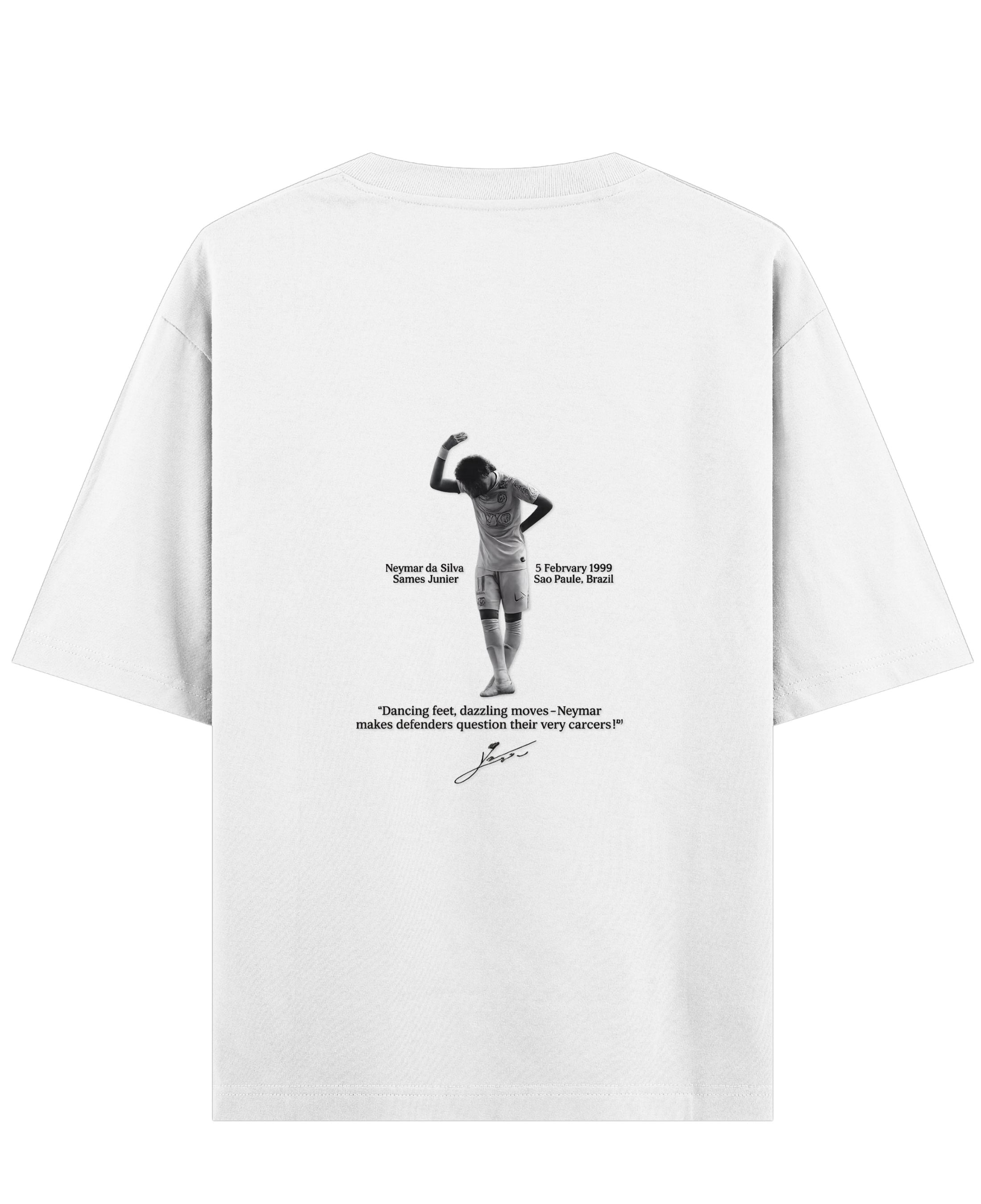 White Oversized T-shirt Back Design