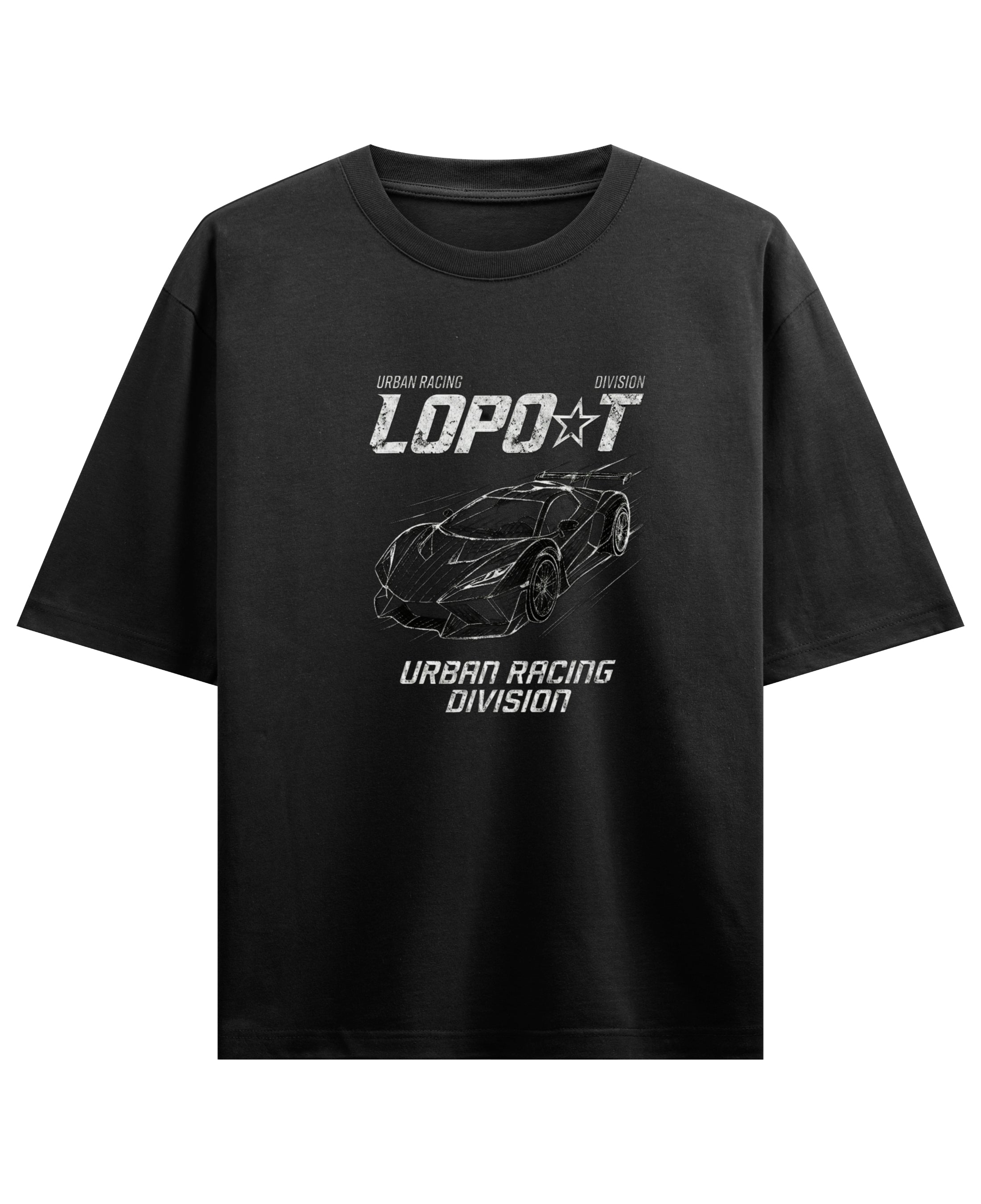 Black Oversized T-shirt Front Design