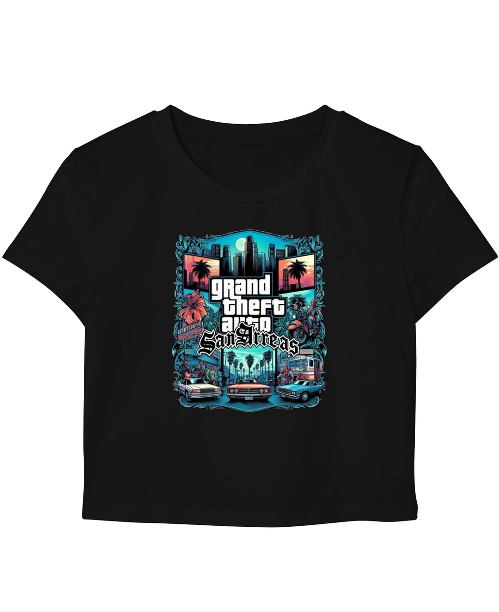 Black Baby Tee Front Design