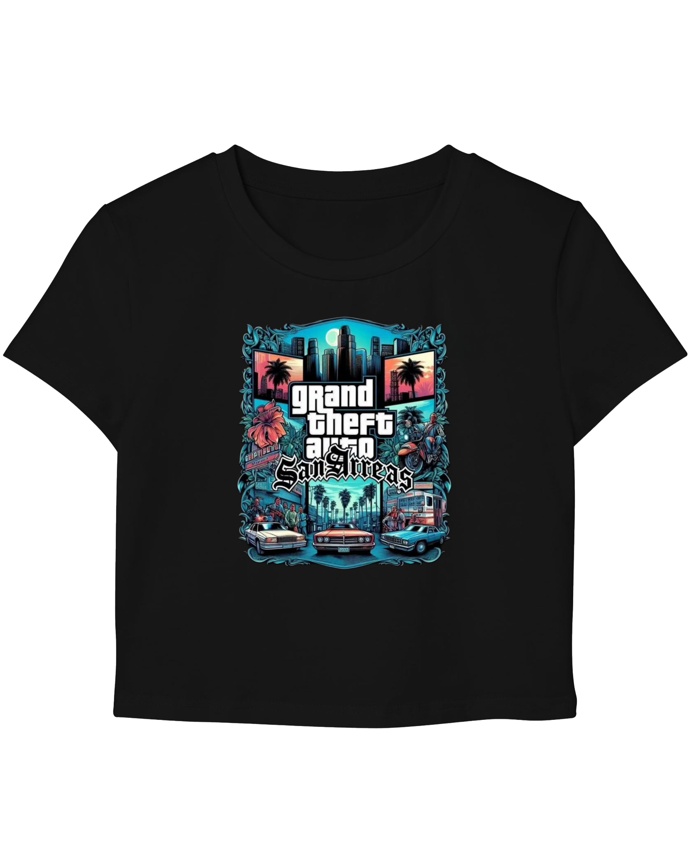 Black Baby Tee Front Design