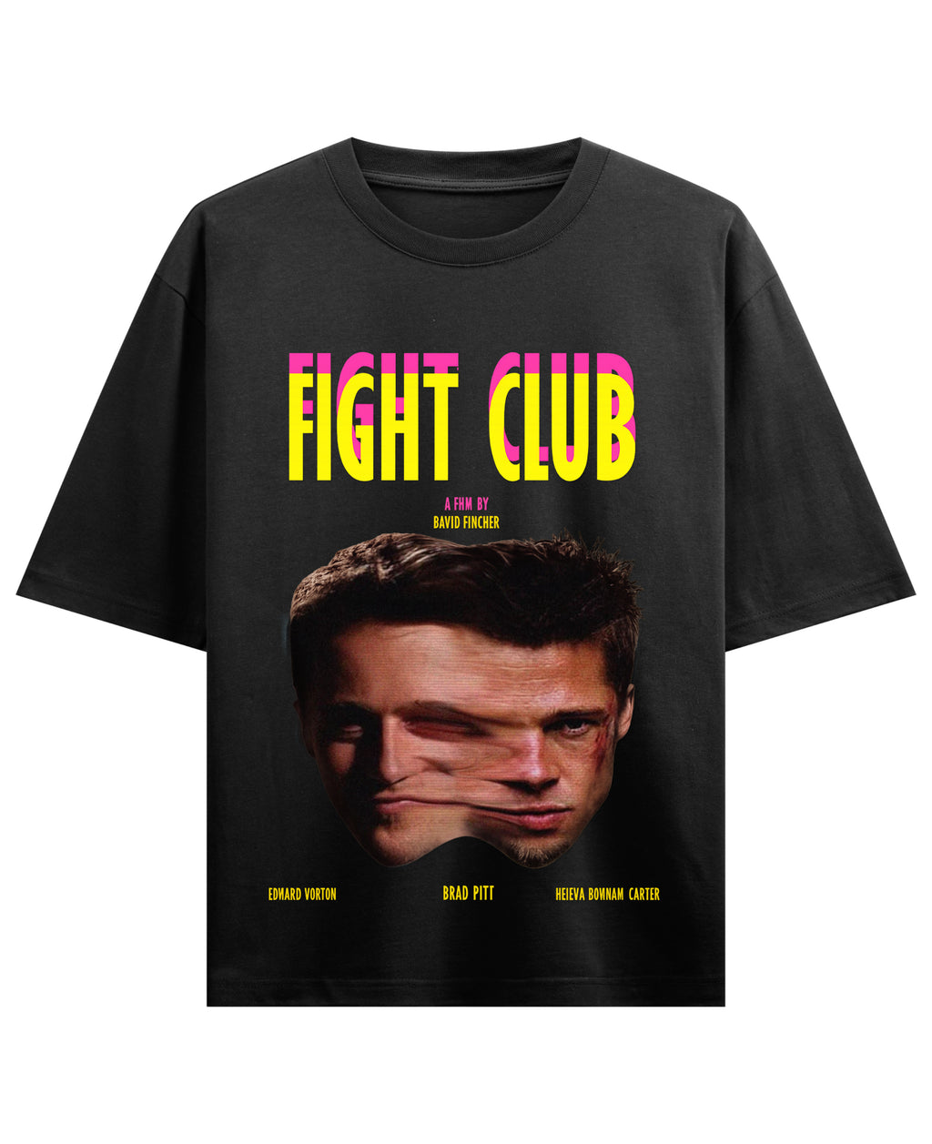 Black Oversized T-shirt Front Design