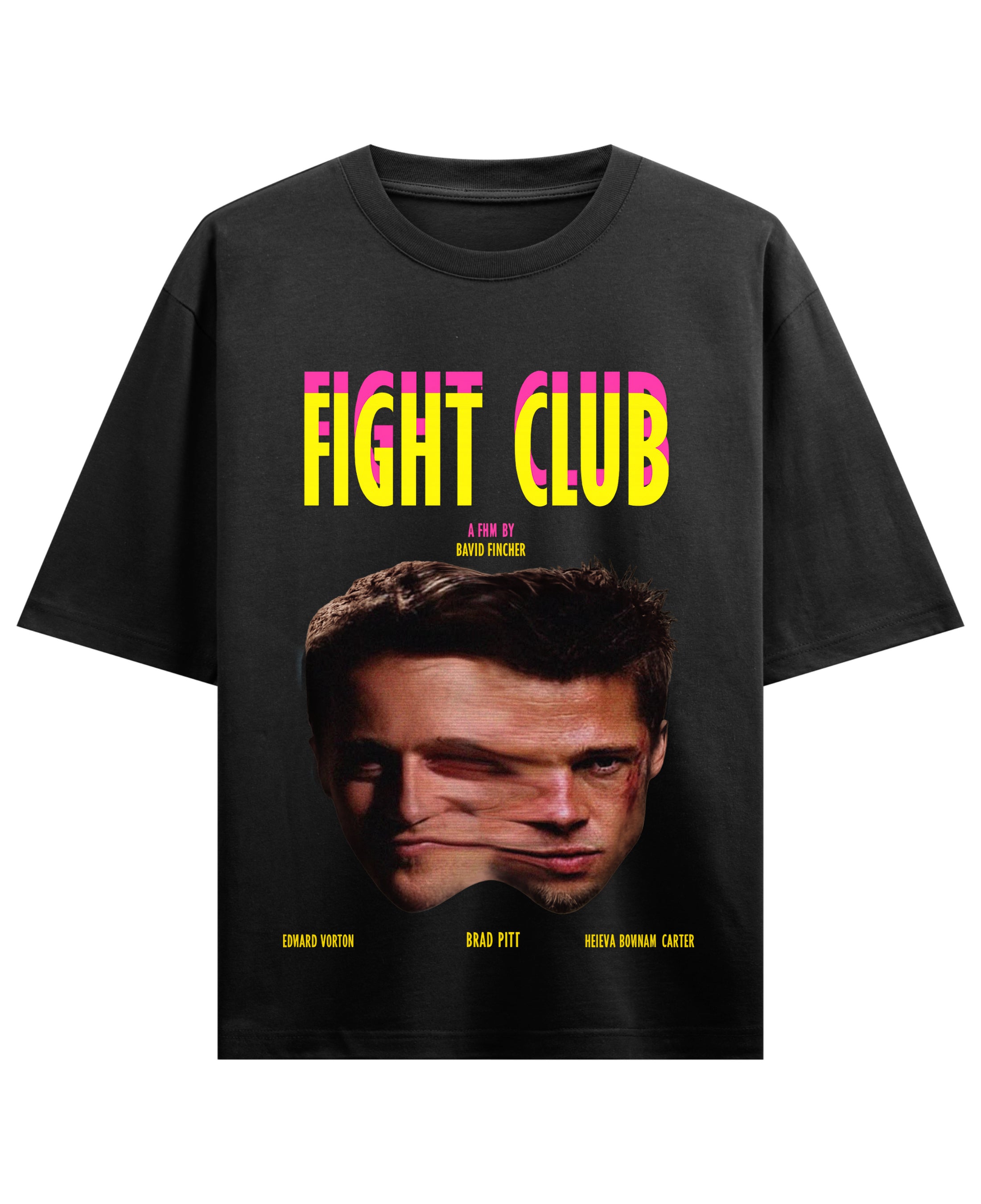 Black Oversized T-shirt Front Design