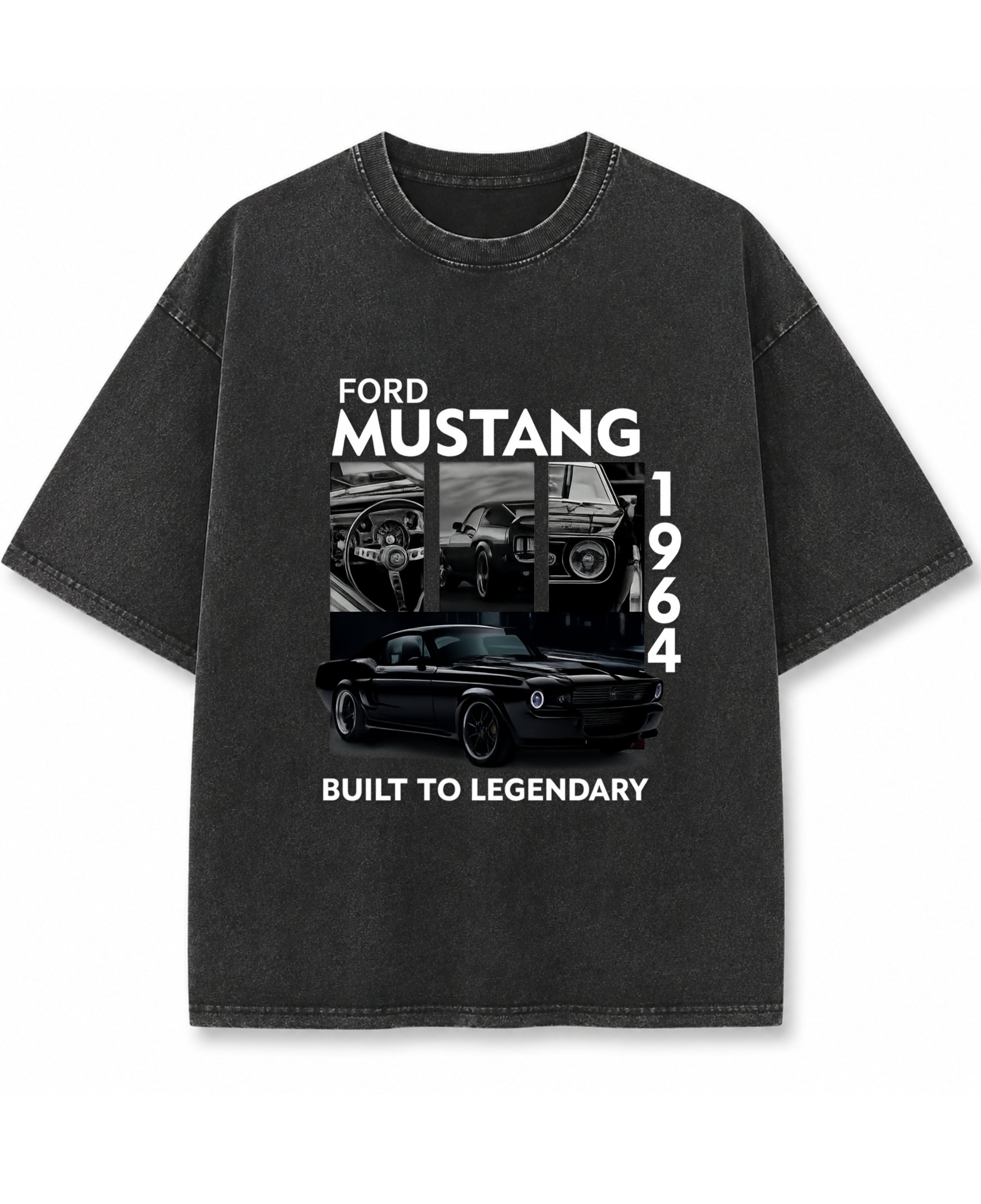 Vintage Fade Wash Oversized T-shirt Front Design