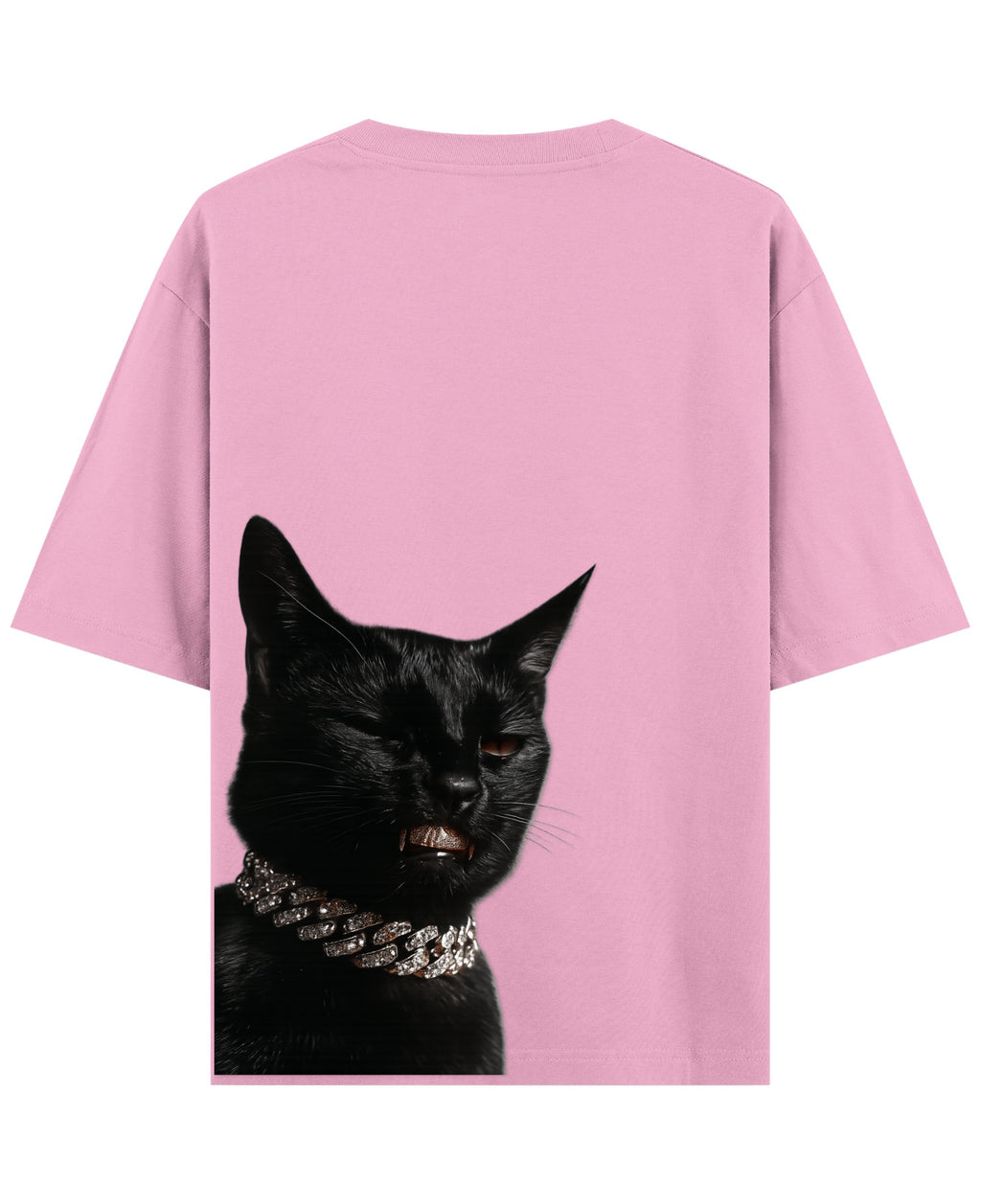 Baby Pink Oversized T-Shirt Back Design