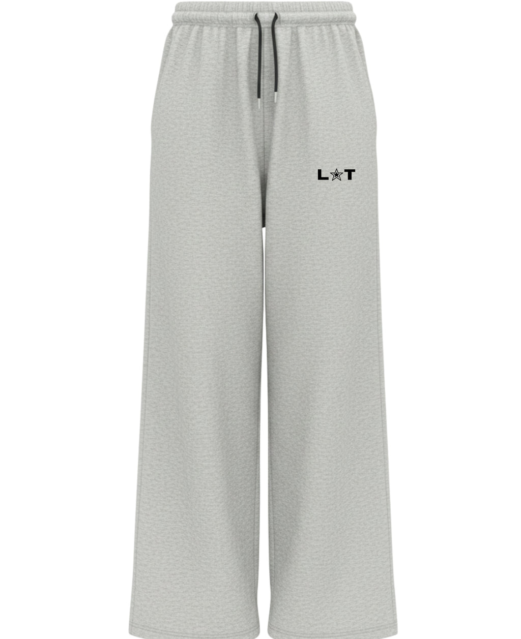 Grey Cotton Joggers Front Design