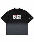 Stay Strong Boxy Fit Tee – Black Ombré Wash