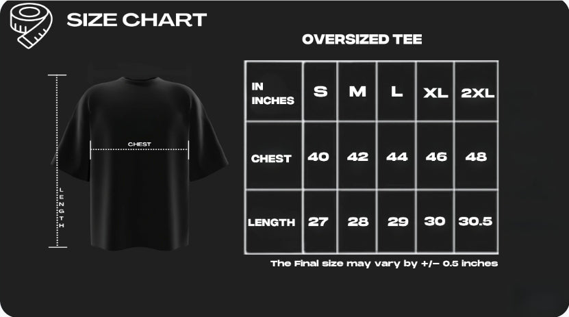 Black Oversized tees-