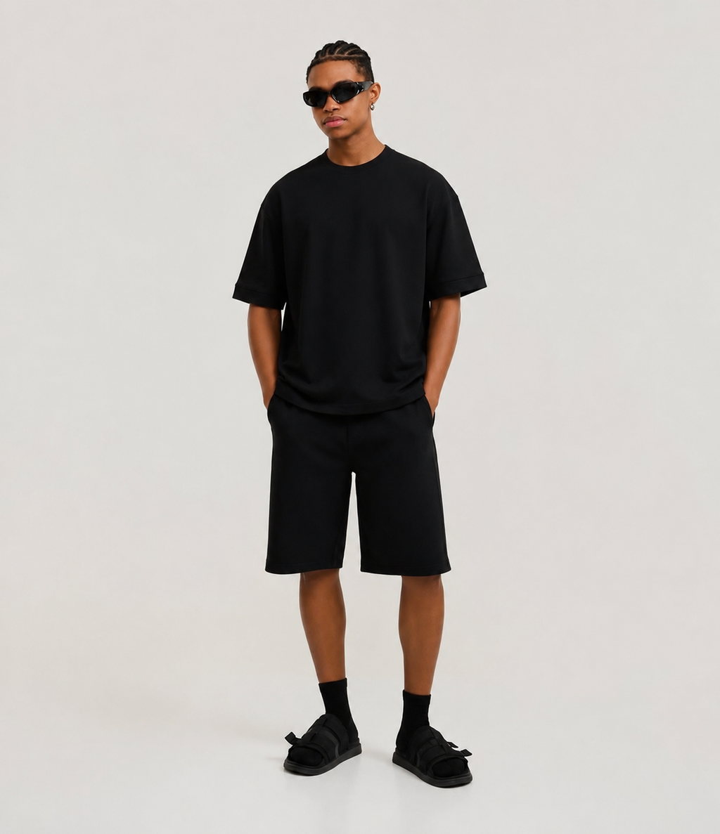 Black Oversized tees-