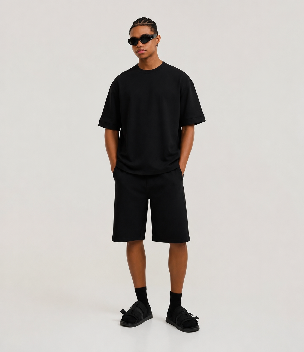 Black Oversized tees-