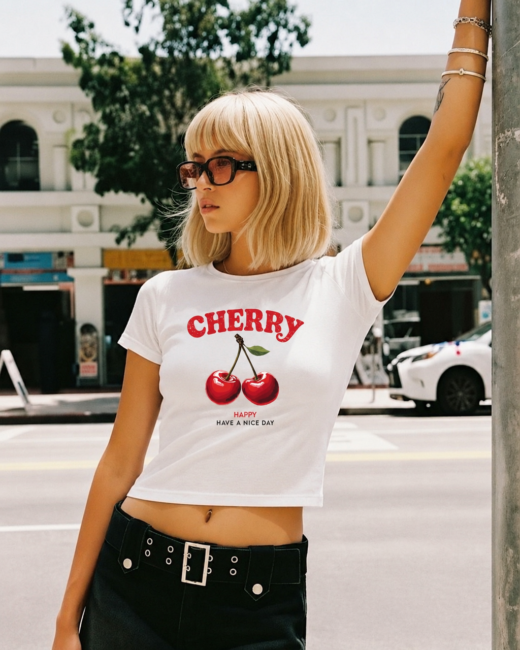 Cherry Bliss - Baby Tee