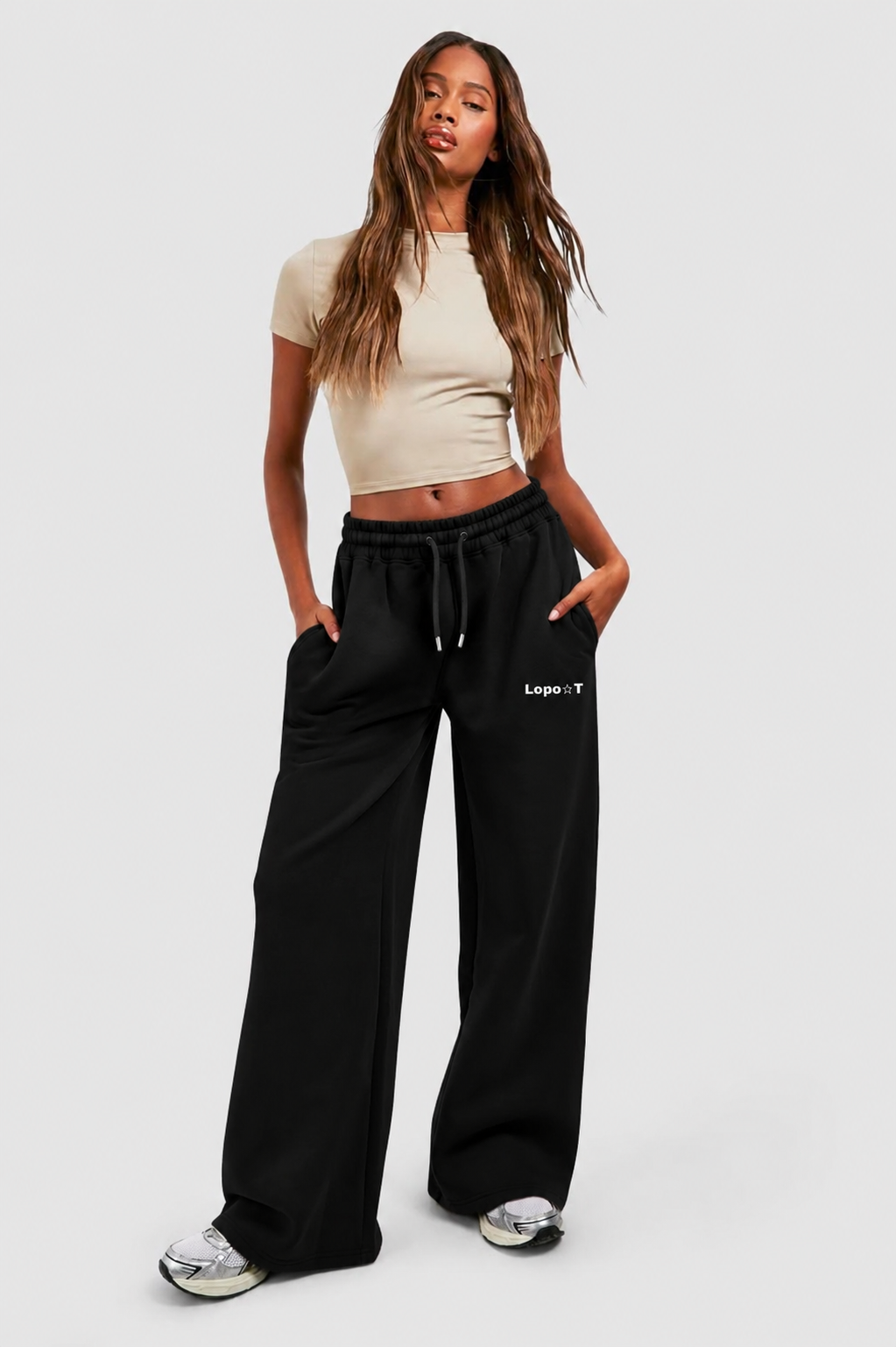 Straight-leg joggers