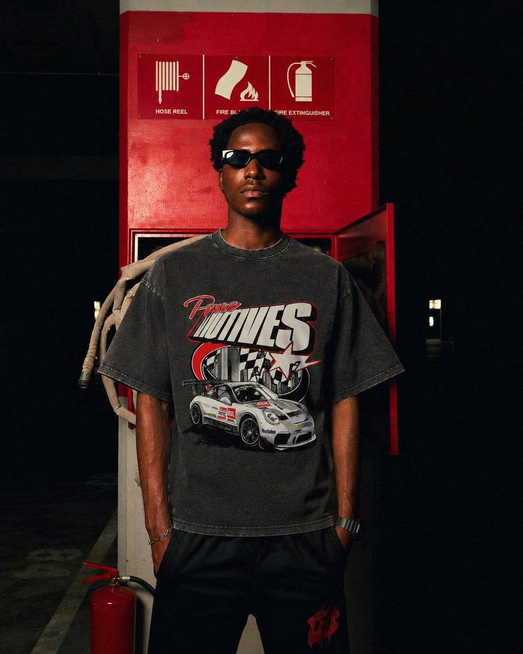 GT Chaos Edition Acid Wash Oversized Tees-